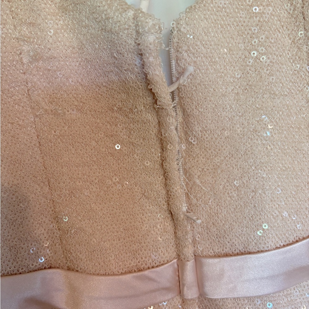 Allure Bridesmaids 1471 strapless sequin dress - Picture 6 of 9